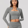 Alpine Stripe Cropped Jacket