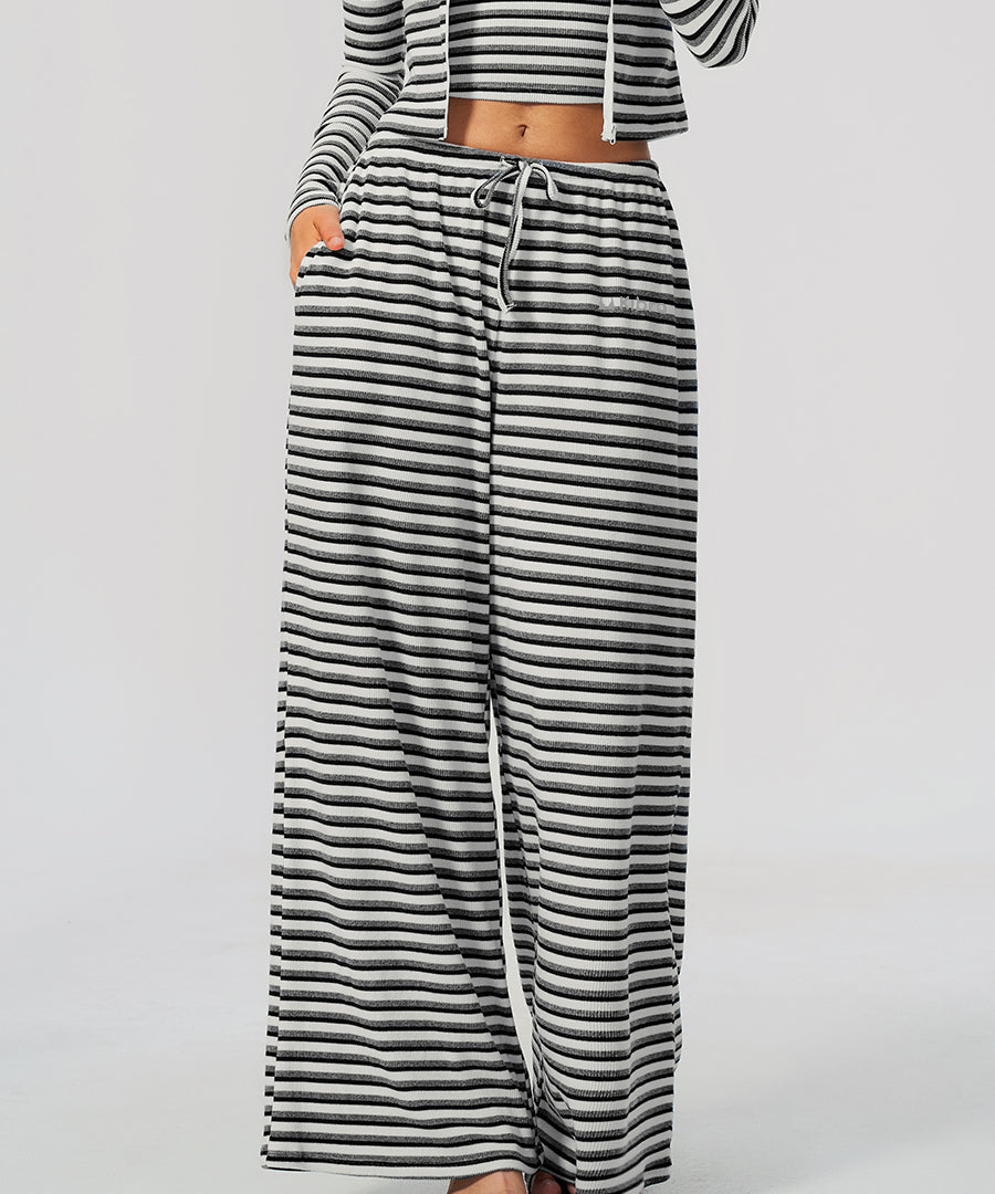Alpine Stripe Wide-Leg Pant