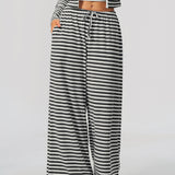 Alpine Stripe Wide-Leg Pant