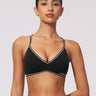 Contrast Sculpt Halter Bra