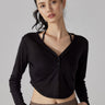 Maglione corto a maniche lunghe