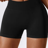 Pantaloncini con arricciatura a V