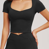 Second Skin Scoop-Neck Tee