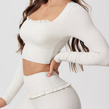AirSculpt Square-Neck Long Sleeve