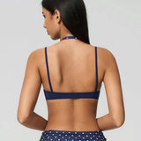 Cocoa Dot Halter Bra