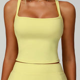 ダブルストラップヨガレーサーバックタンクトップ