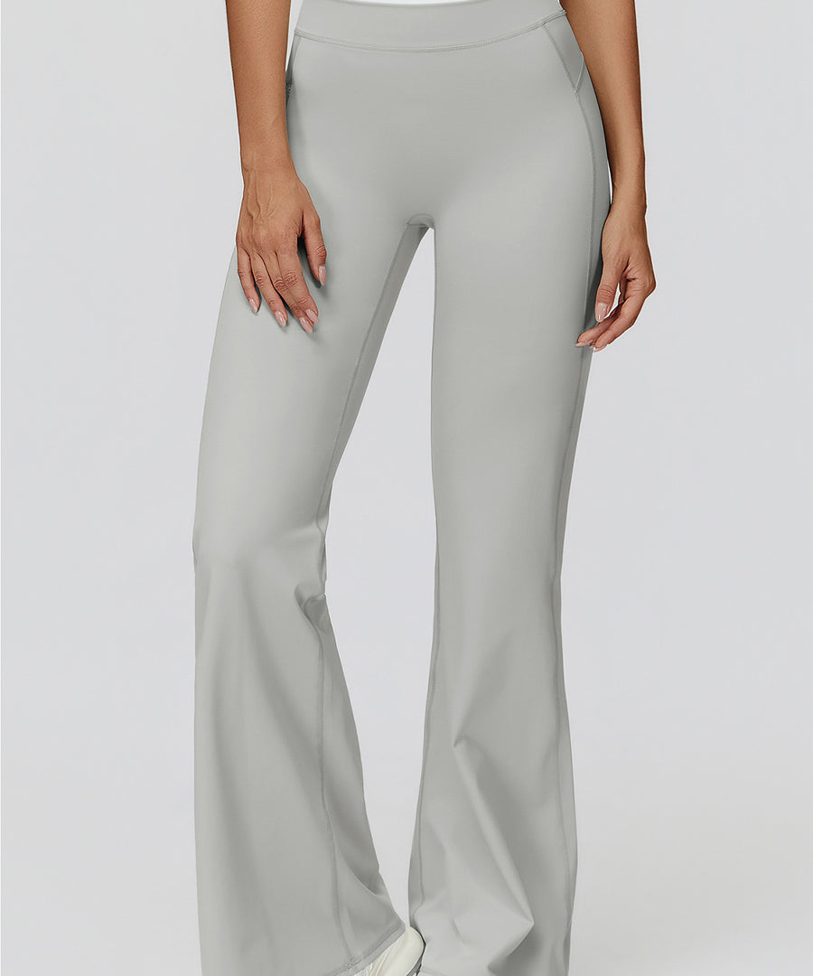 Pantaloni a zampa a coste a contrasto NakedFeel