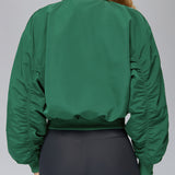 快適なジップアップスポーツパファー