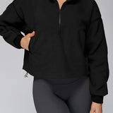 ハーフジップフリースジャケット