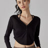 Maglione corto a maniche lunghe