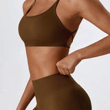 Crossback Strappy Sports Bra