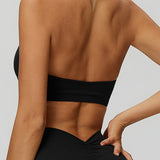 Sleek Back V-Neck Sports Bra