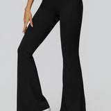 フレア＆ギャザーハイウエストパンツ