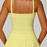ダブルストラップヨガレーサーバックタンクトップ