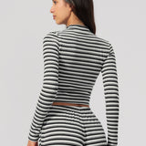 Alpine Stripe Cropped Jacket