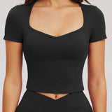 Second Skin Scoop-Neck Tee