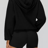 オーバーサイズVネックパーカー