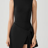 レイヤードルックタイディテールドレス