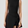 Layered Look Tie-Detail Dress