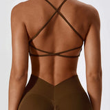 Crossback Strappy Sports Bra