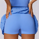 アシンメトリープリーツテニススカート