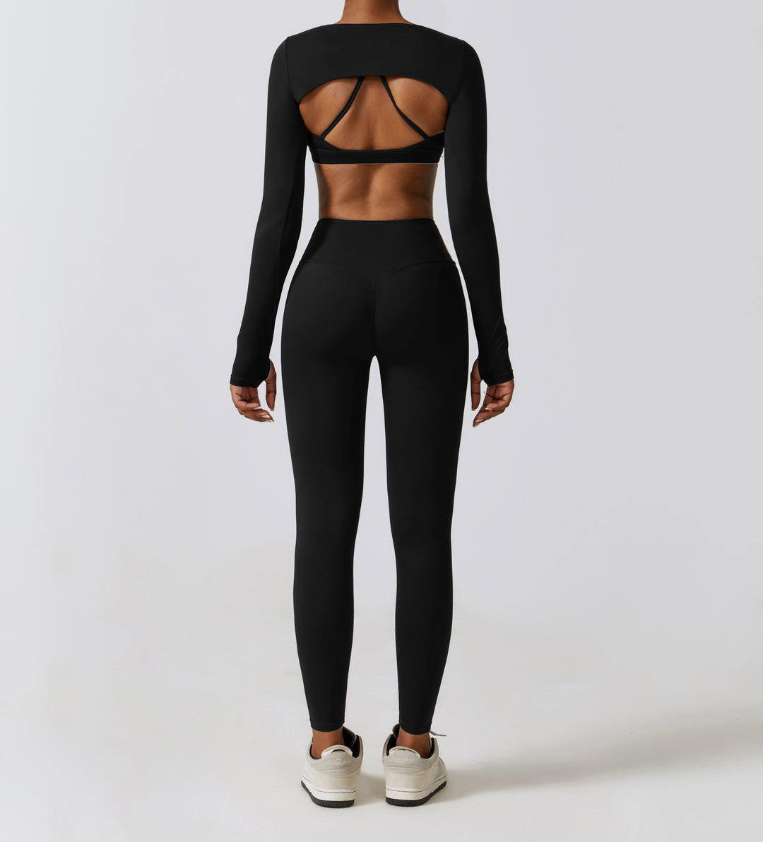 Hot Set : haussement d'épaules, soutien-gorge et leggings