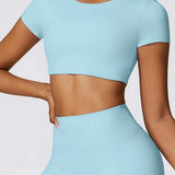 クロップドショートスリーブTシャツ