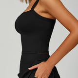 ダブルストラップヨガレーサーバックタンクトップ