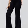 NakedFeel Contrast Ribbed Flare Pants