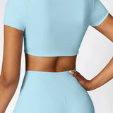 クロップドショートスリーブTシャツ