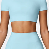 クロップドショートスリーブTシャツ