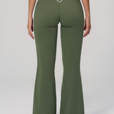 Contrast Flow Wide-Leg Pant