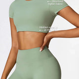 クロップドショートスリーブTシャツ