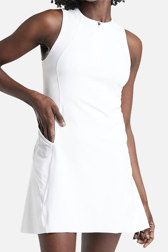 Zipper A-Line Dress