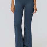 フレア＆ギャザーハイウエストパンツ