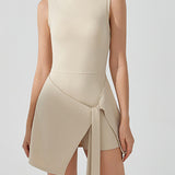 レイヤードルックタイディテールドレス