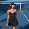 Color-Block Striped Tennis Dress