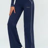 Contrast Flow Wide-Leg Pant