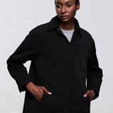 CozyLayer Collared Puffer Shirt