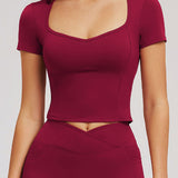 Second Skin Scoop-Neck Tee