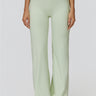 NakedFeel Contrast Ribbed Flare Pants