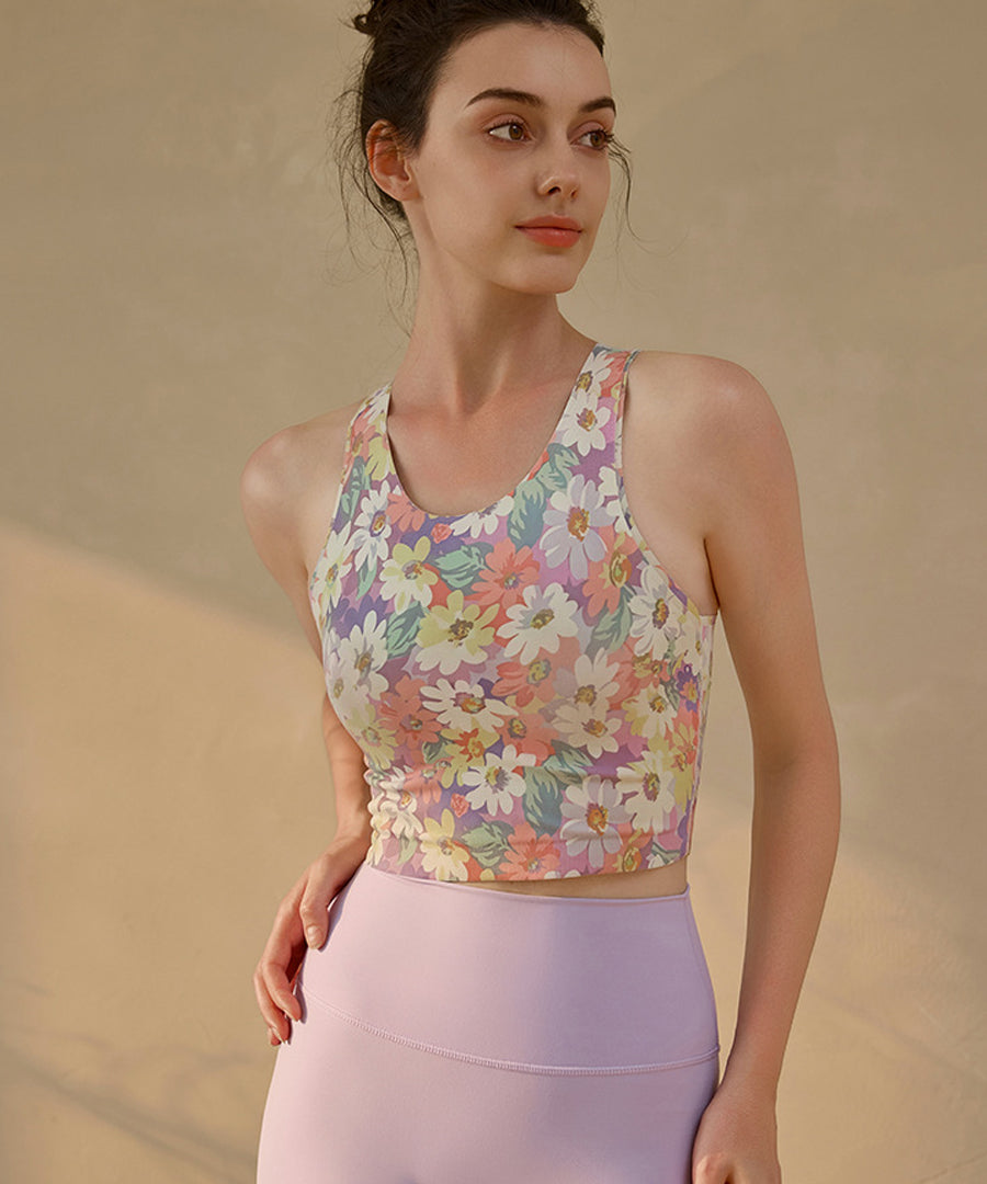 Top Crop Floral Bliss