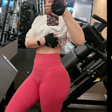 シームレスハイウエストリフトヨガレギンス