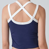 BareGlow Cross-Halter Bra Top