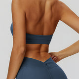 Sleek Back V-Neck Sports Bra
