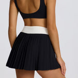 ボールドカラーブロックテニススカート