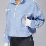 ハーフジップフリースジャケット