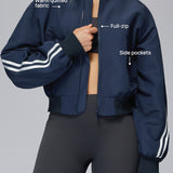 快適なジップアップスポーツパファー