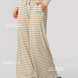Alpine Stripe Wide-Leg Pant