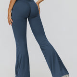 フレア＆ギャザーハイウエストパンツ